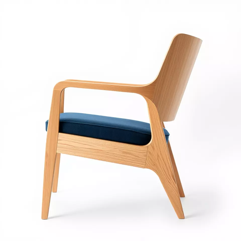 Contemporary Wooden Chair model pack Low-poly 3D model_2