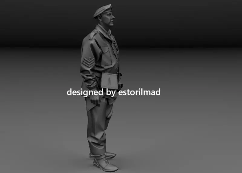 WW2 BRITISH PILOT HORSA GLIDER V2 3D print model_1