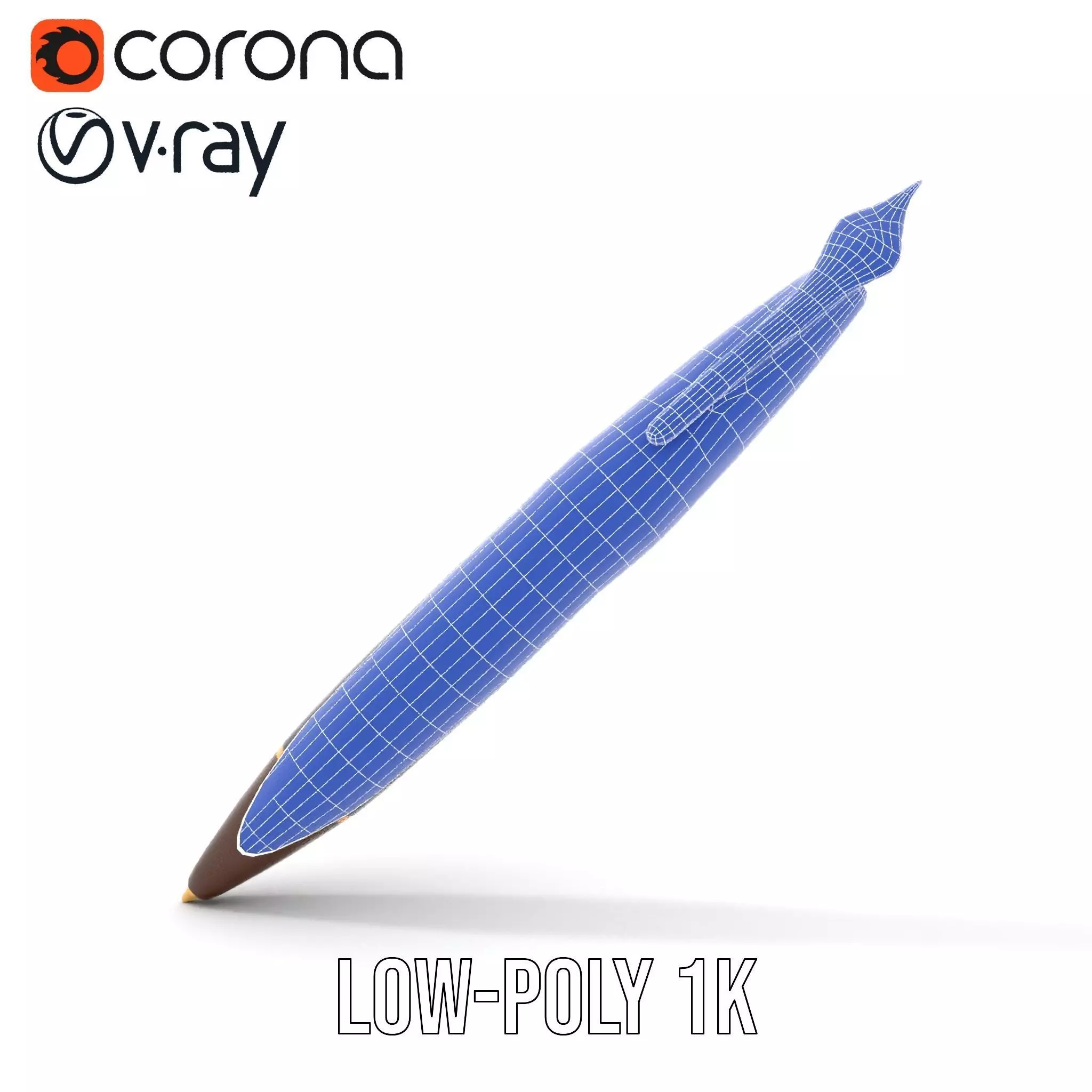 Elegant GoldTipped Pen model pack Low-poly 3D model_20