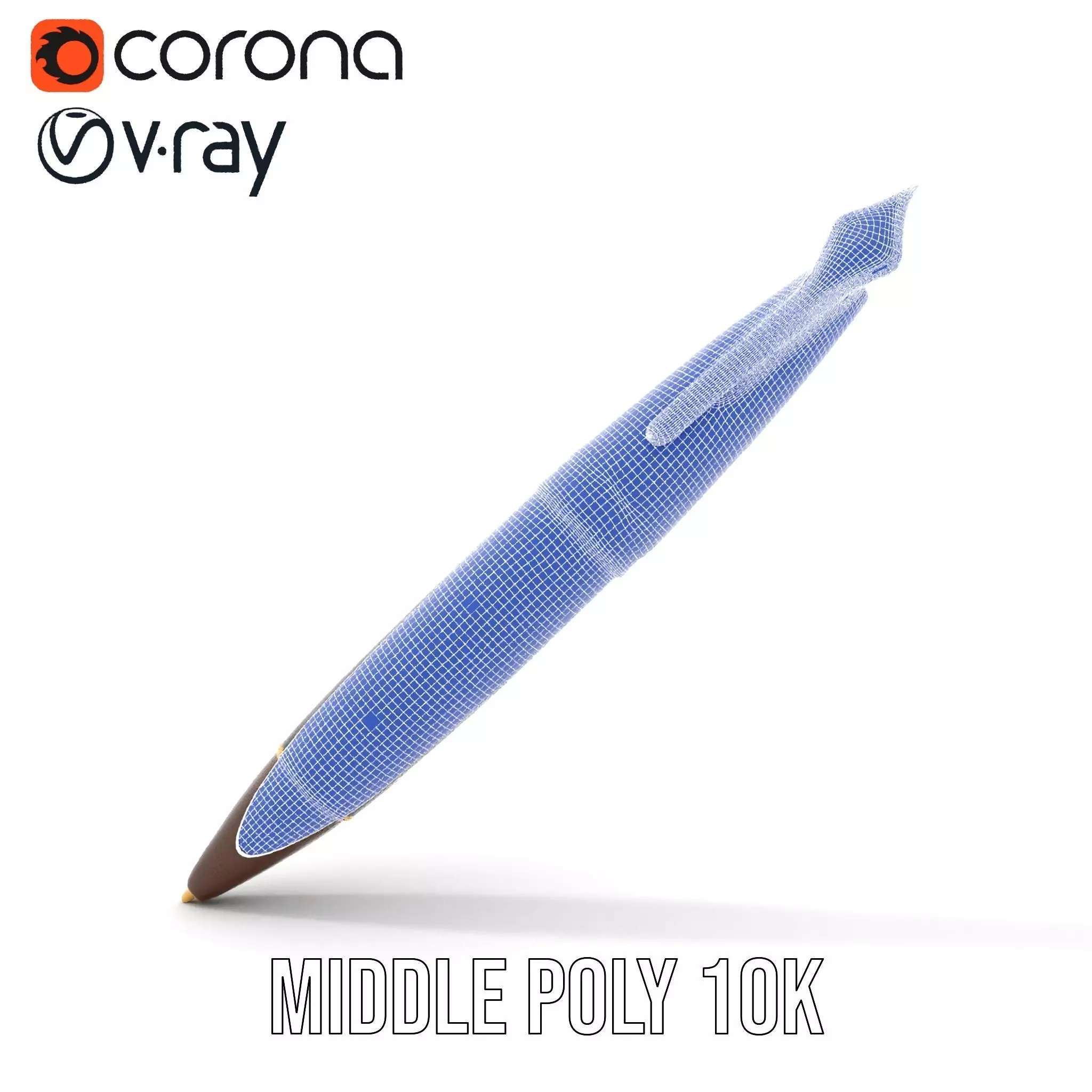 Elegant GoldTipped Pen model pack Low-poly 3D model_16