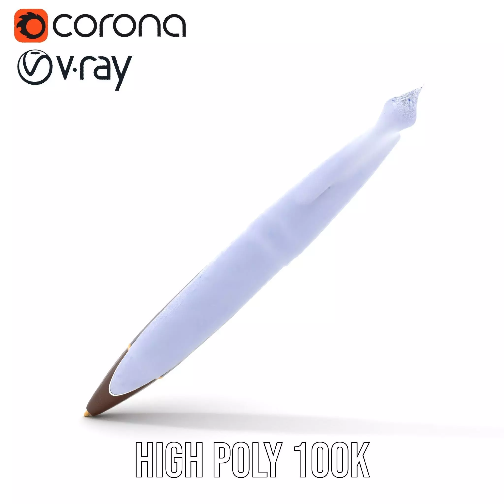 Elegant GoldTipped Pen model pack Low-poly 3D model_32