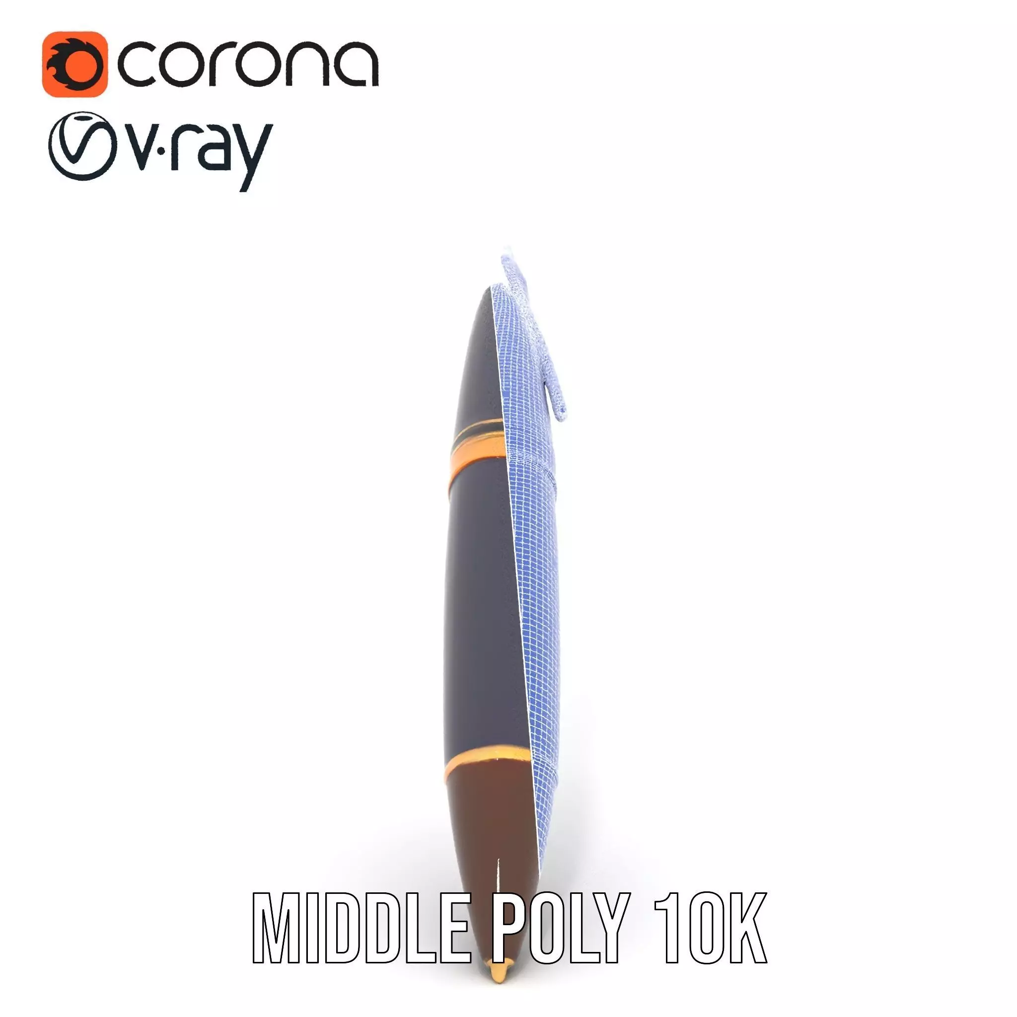 Elegant GoldTipped Pen model pack Low-poly 3D model_27