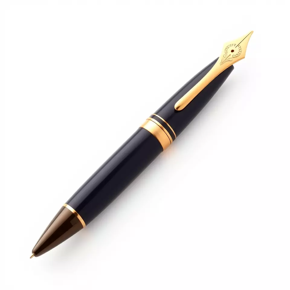 Elegant GoldTipped Pen model pack Low-poly 3D model_2