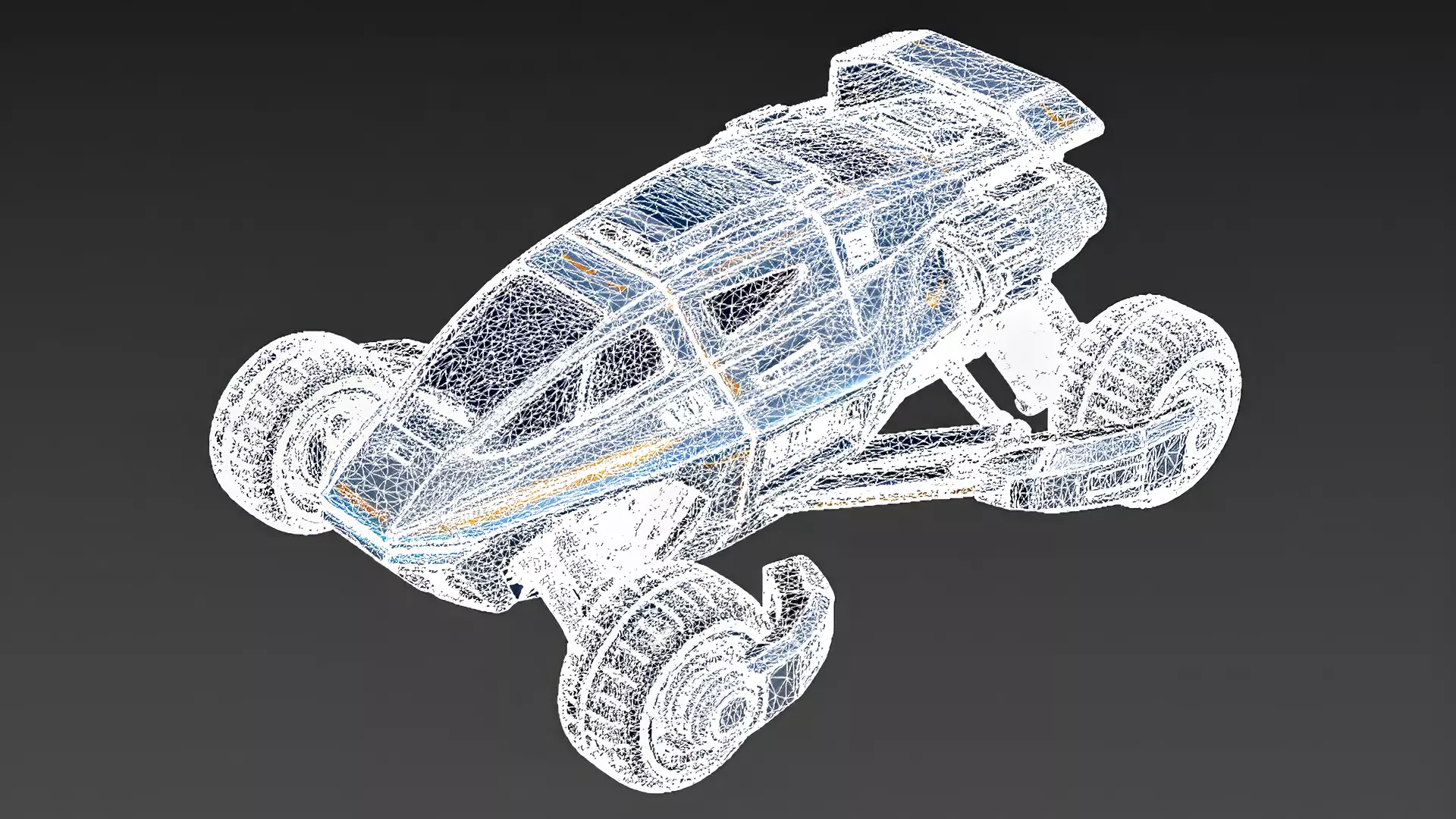 Futuristic Cyber Off-Road Vehicle PBR 3D Model 3D model_9