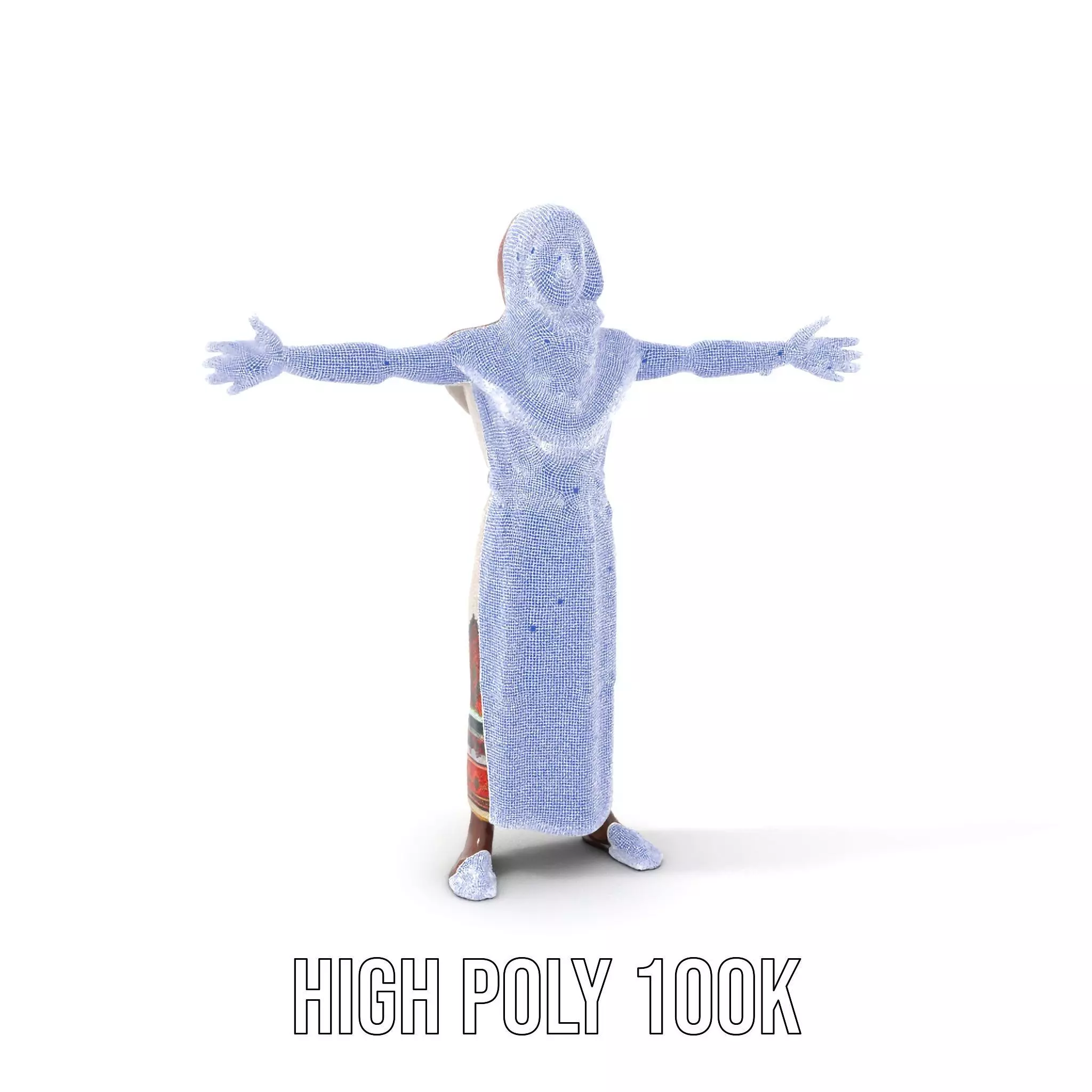 Diverse Ethnic Attire model pack Low-poly 3D model_4