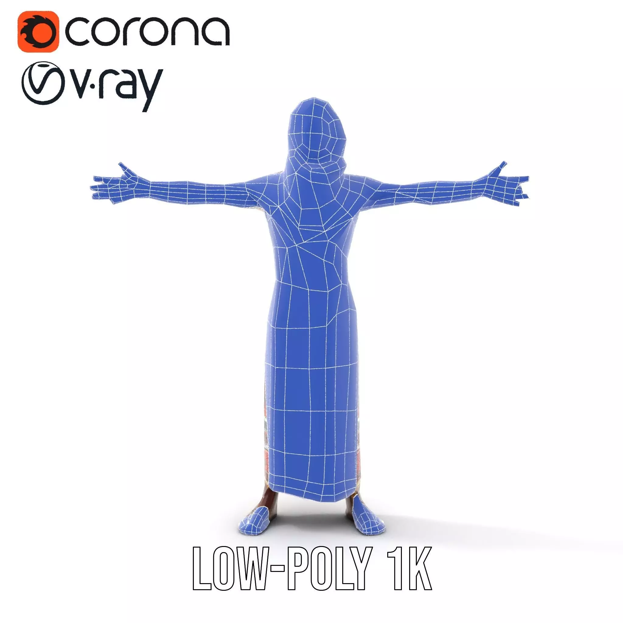 Diverse Ethnic Attire model pack Low-poly 3D model_26