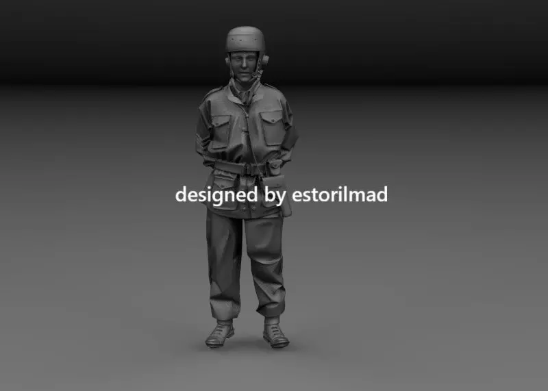 WW2 BRITISH PILOT HORSA GLIDER V4 3D print model_0