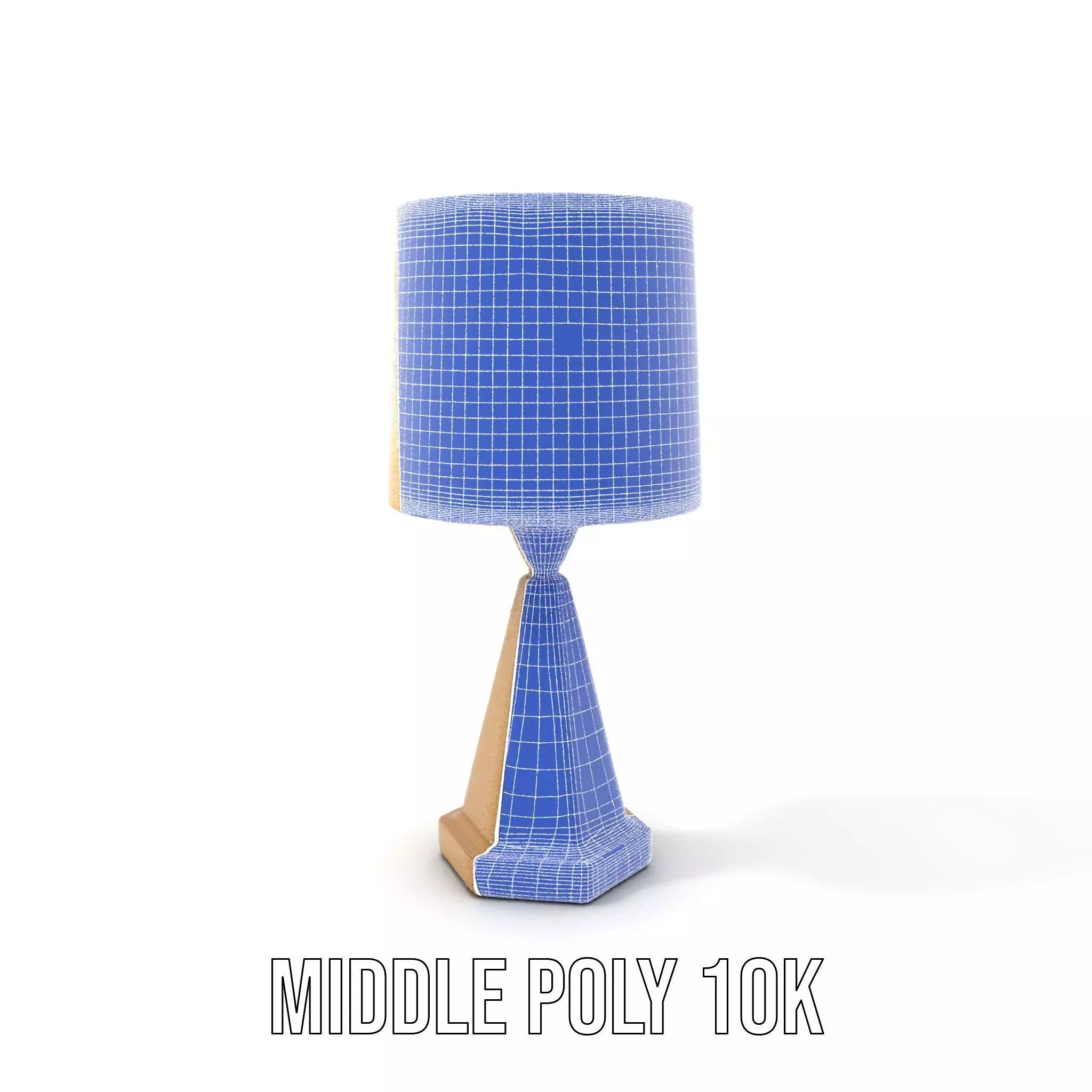 Elegant Brass Table Lamp model pack Low-poly 3D model_18