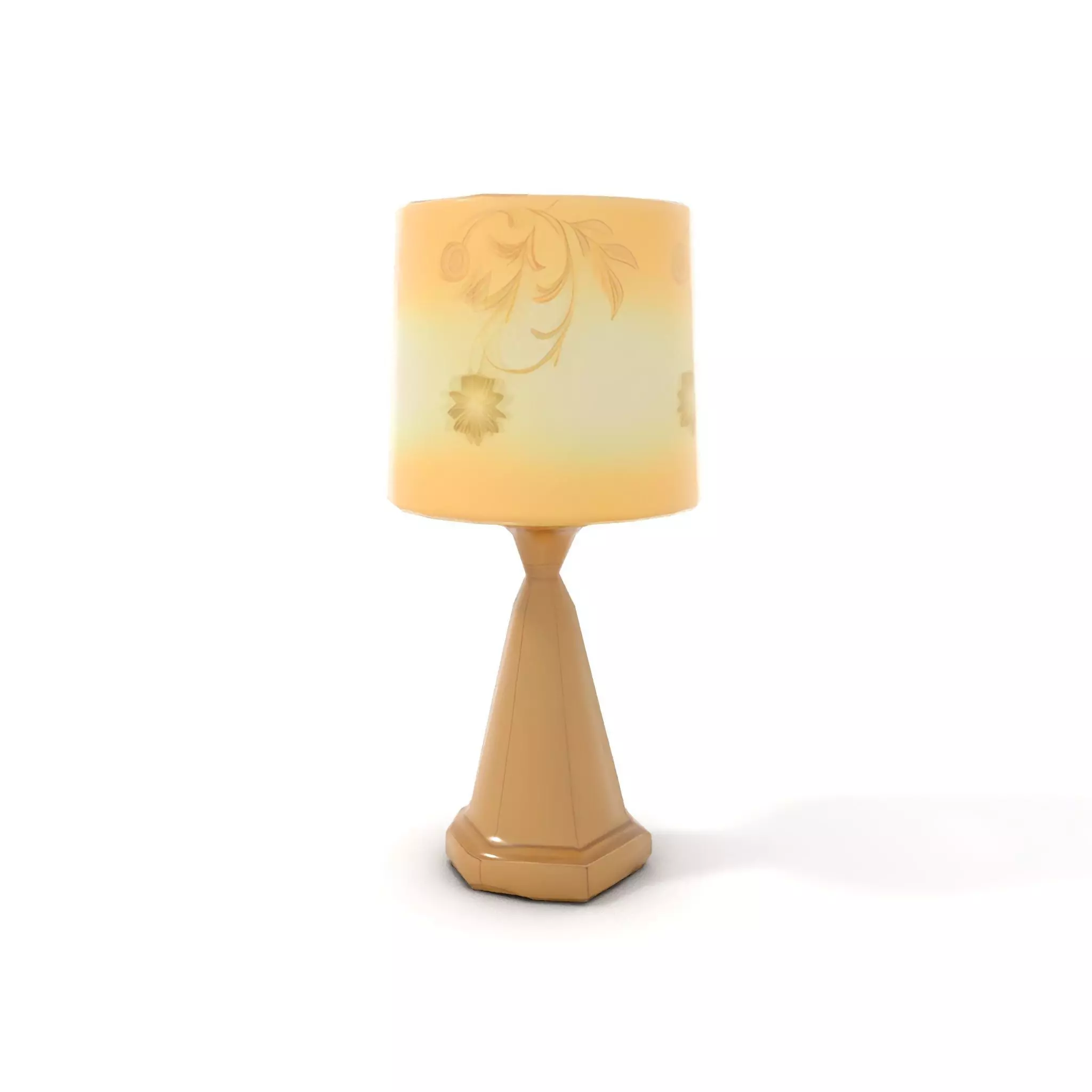 Elegant Brass Table Lamp model pack Low-poly 3D model_9