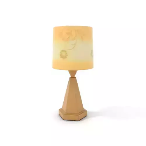 Elegant Brass Table Lamp model pack Low-poly 3D model