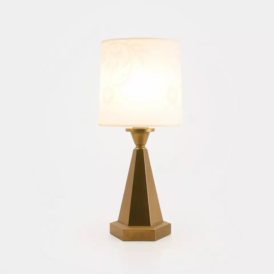 Elegant Brass Table Lamp model pack Low-poly 3D model_2