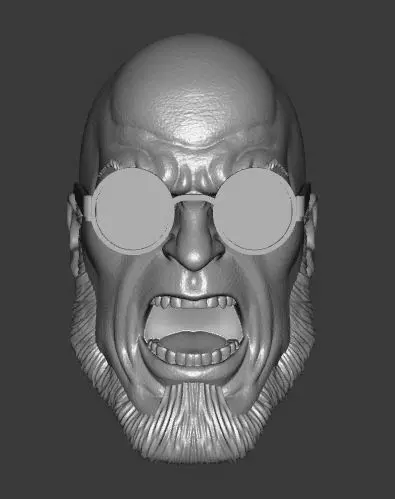 DC BATMAN HUGO STRANGE EXPRESSIONS 3-PACK HEADSCULPT 3D print model_7
