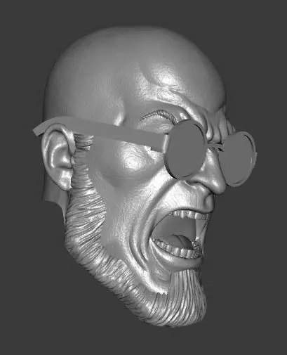 DC BATMAN HUGO STRANGE EXPRESSIONS 3-PACK HEADSCULPT 3D print model_8