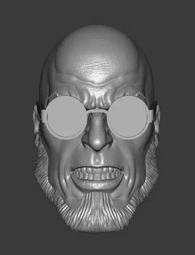 DC BATMAN HUGO STRANGE EXPRESSIONS 3-PACK HEADSCULPT 3D print model_4