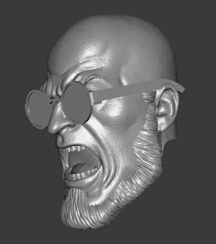 DC BATMAN HUGO STRANGE EXPRESSIONS 3-PACK HEADSCULPT 3D print model_9