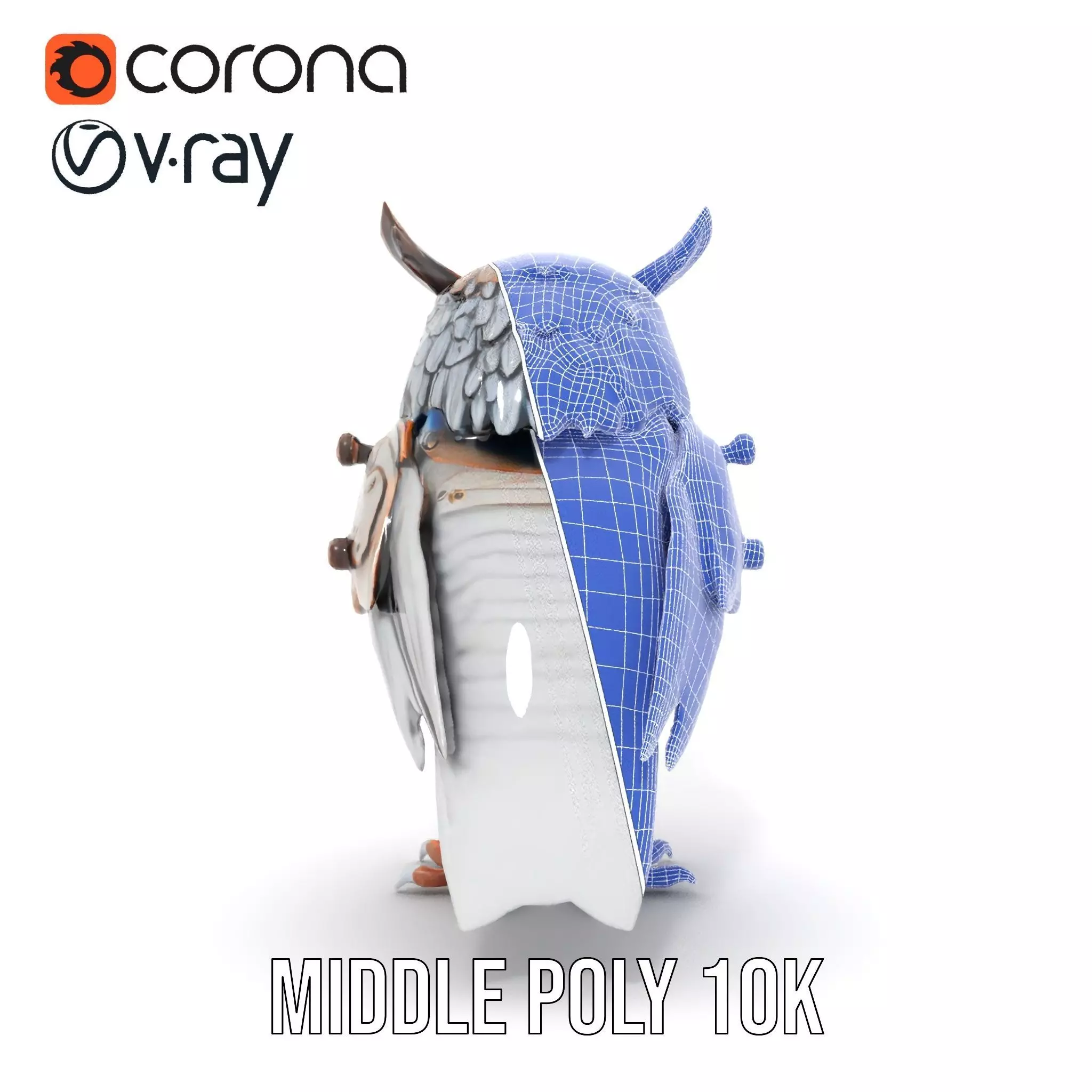 Steampunk Owl Mechanism model pack Low-poly 3D model_30