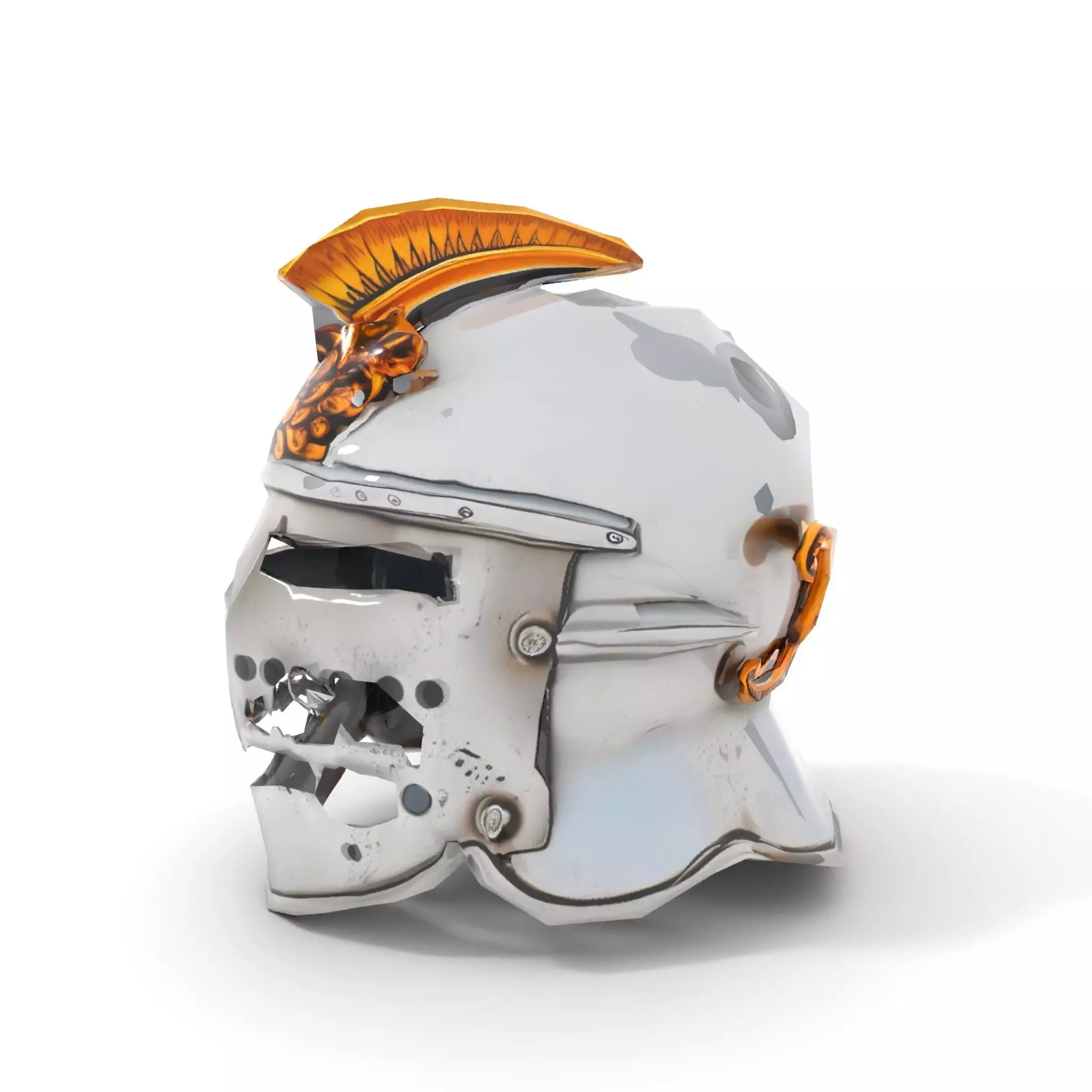 Ornate Medieval Helmet model pack Low-poly 3D model_12