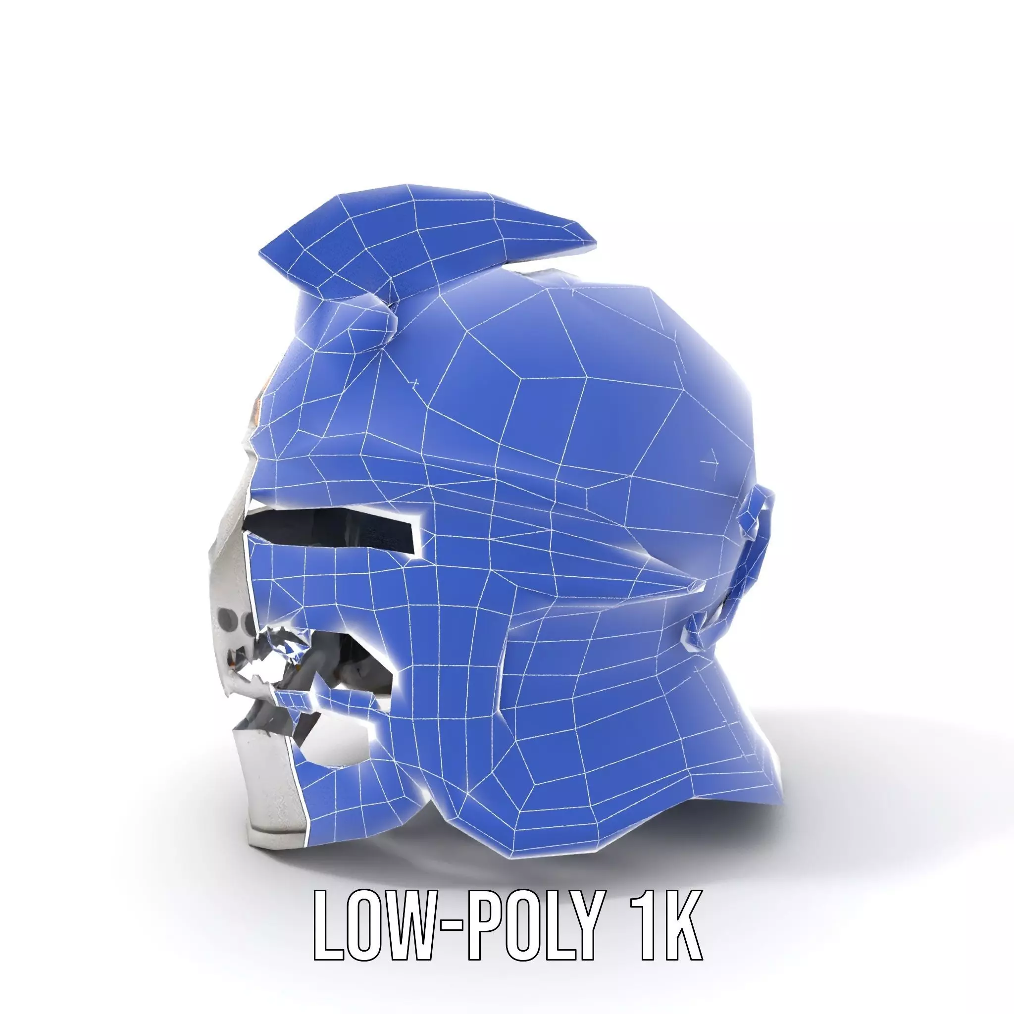 Ornate Medieval Helmet model pack Low-poly 3D model_9