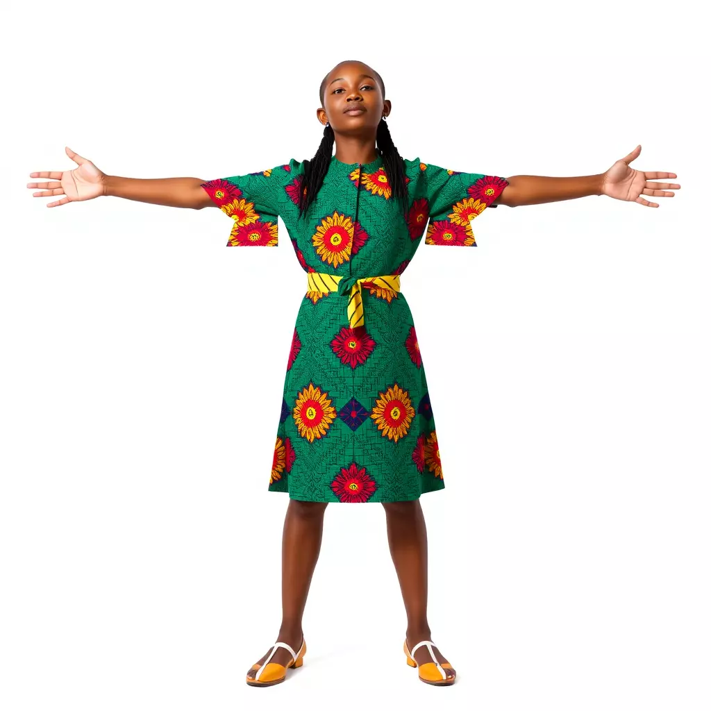 Colorful Sunflower Dress model pack Low-poly 3D model_2