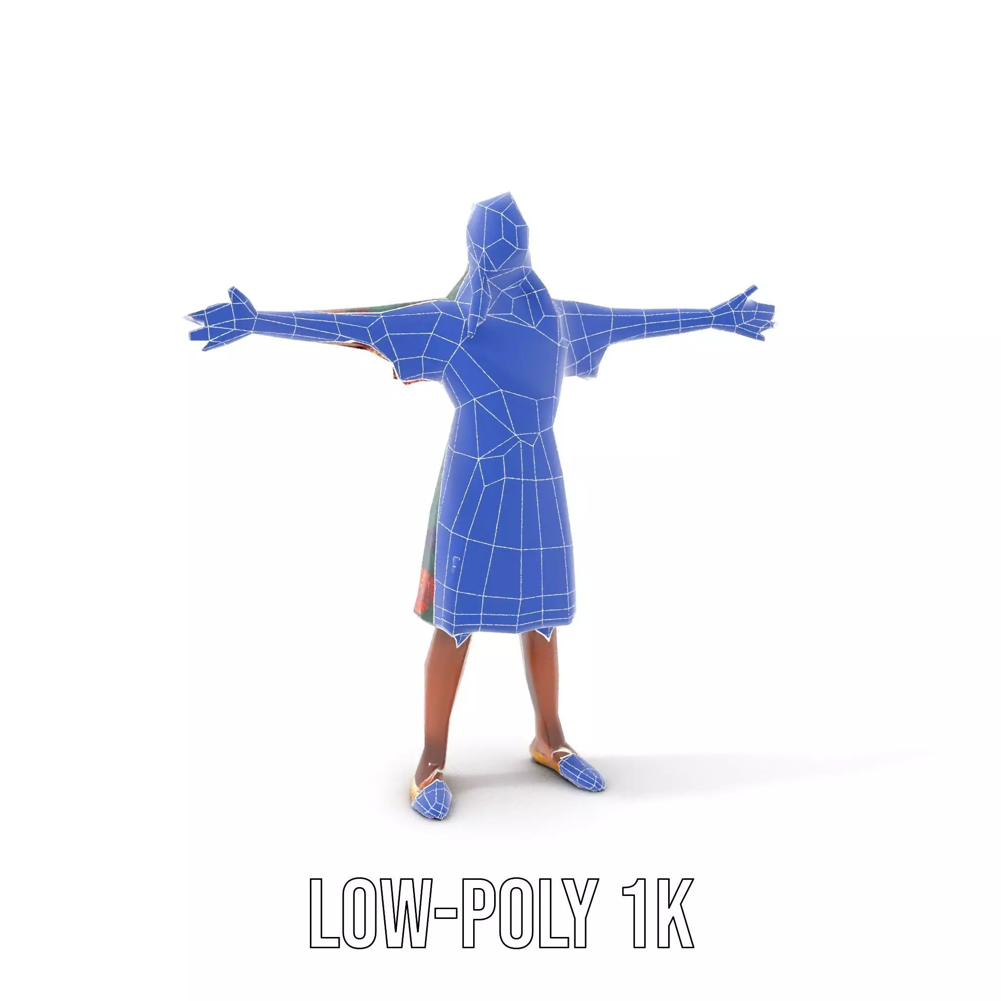 Colorful Sunflower Dress model pack Low-poly 3D model_22