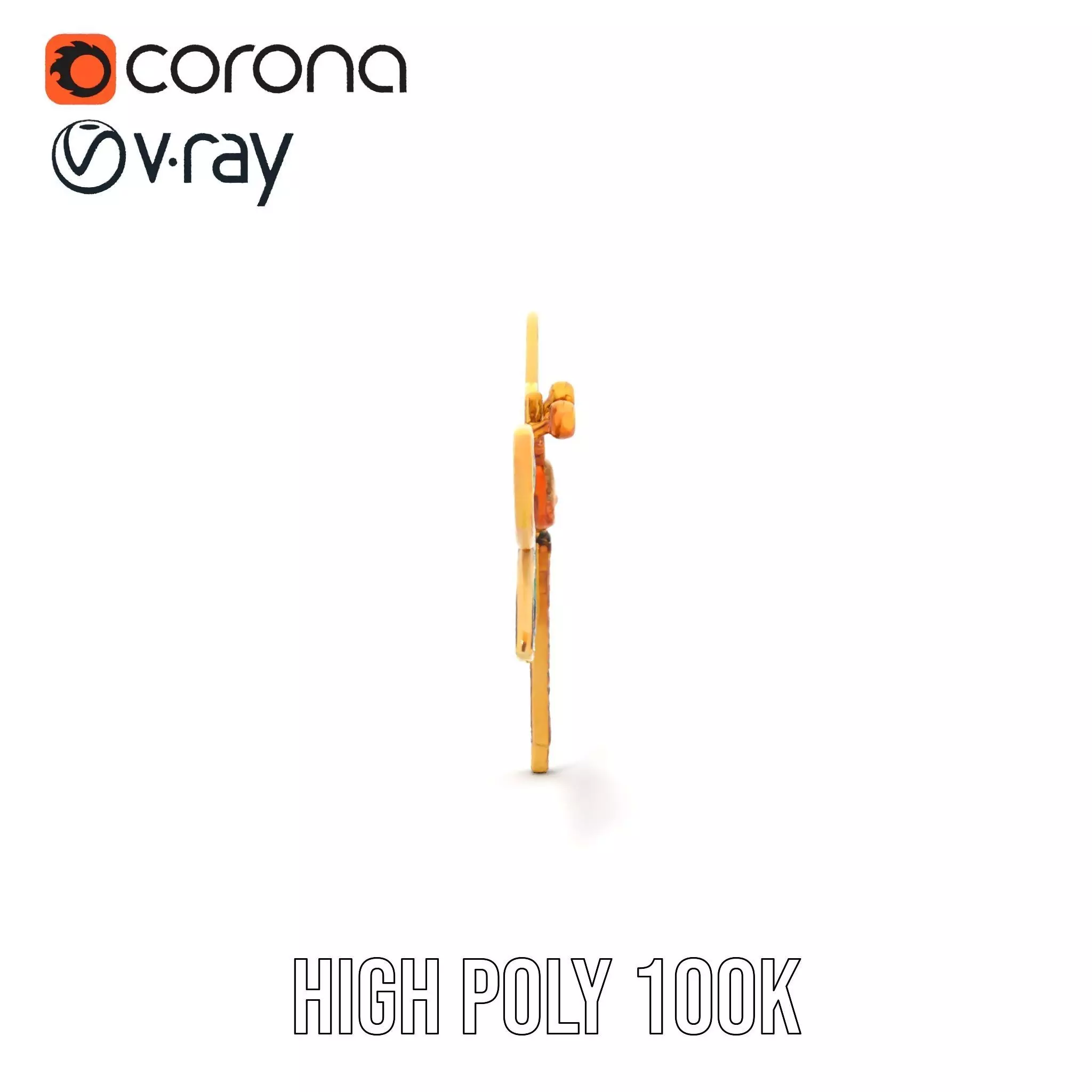 Elegant Dragonfly Brooch model pack Low-poly 3D model_33