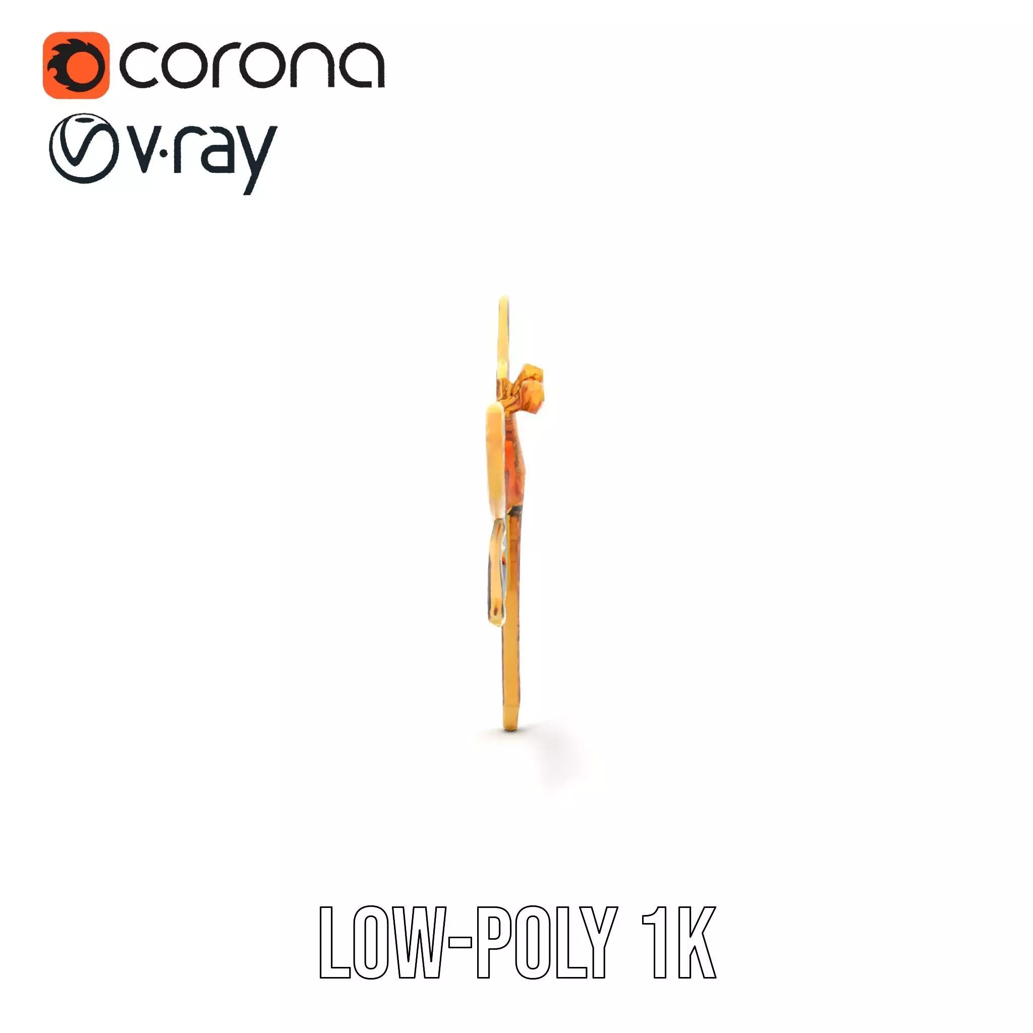 Elegant Dragonfly Brooch model pack Low-poly 3D model_12