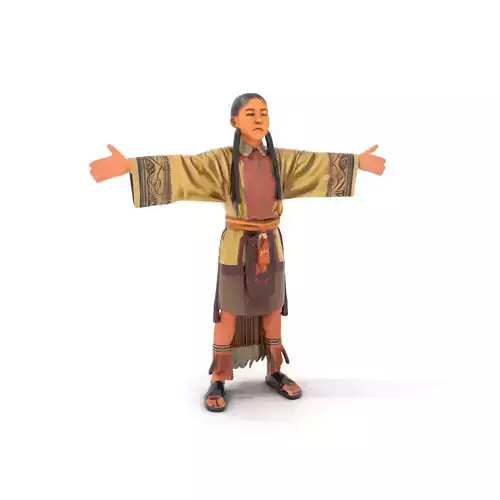 Traditional Tribal Attire model pack Low-poly 3D model
