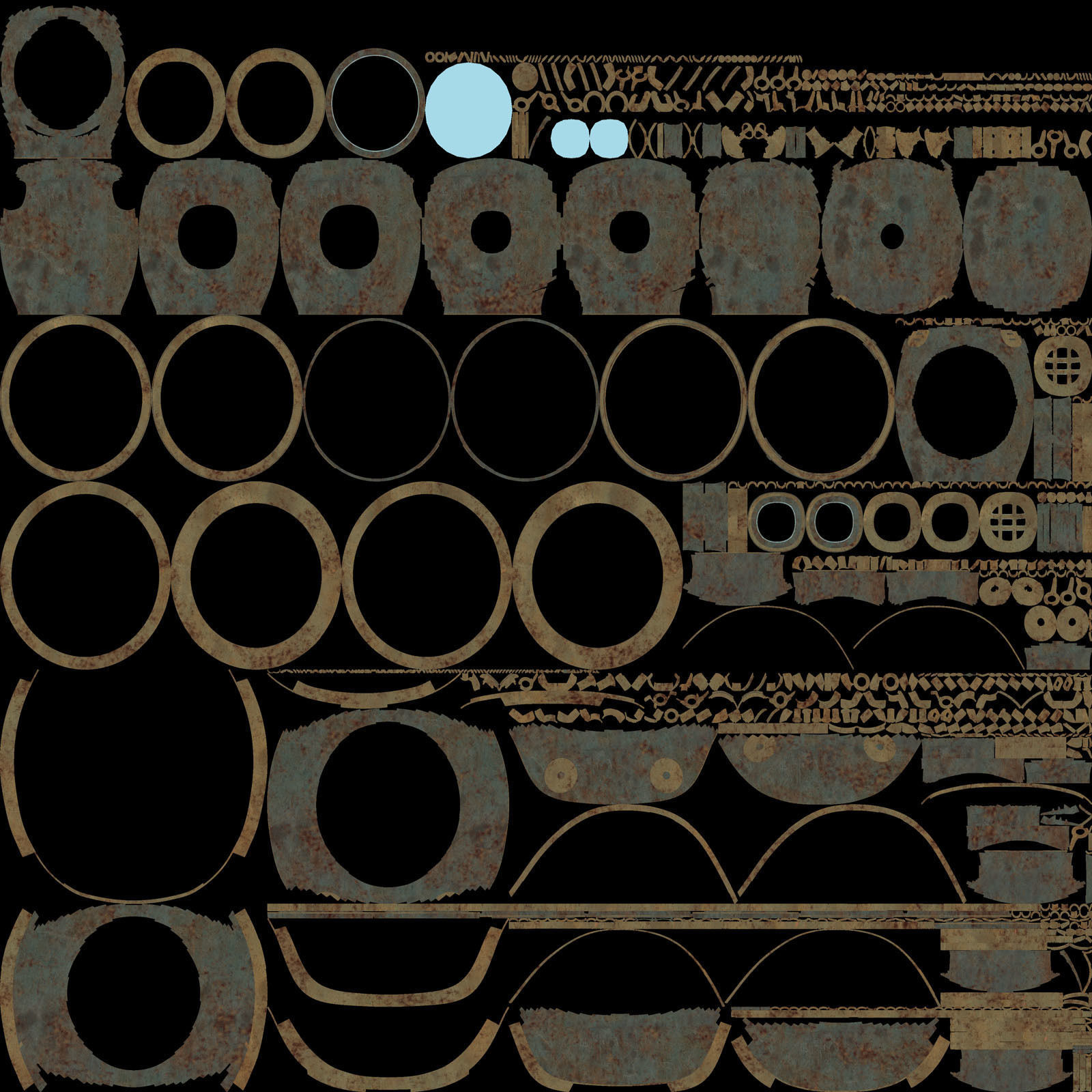 XIX Century diving helmet Low-poly 3D model_19