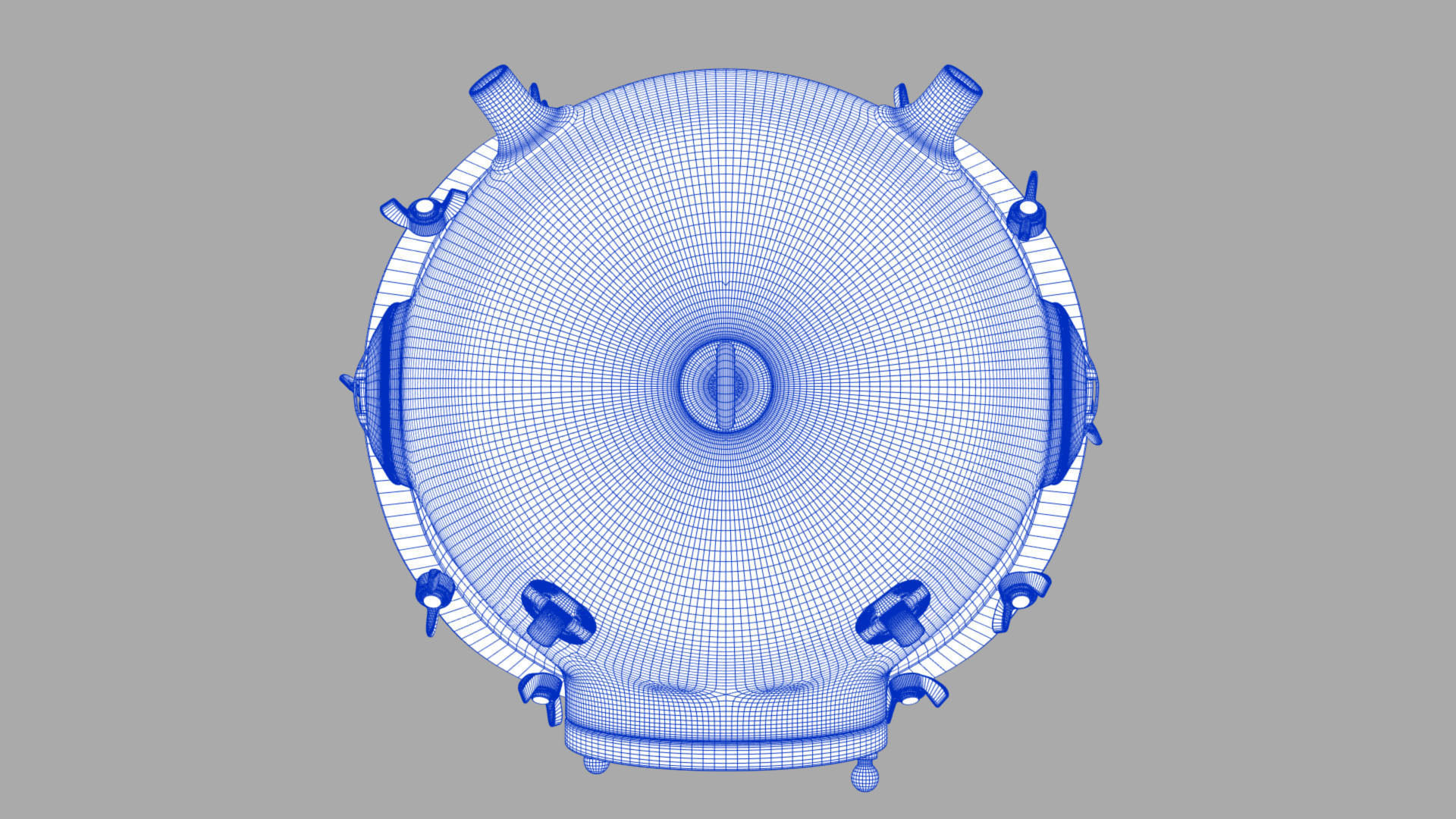 XIX Century diving helmet Low-poly 3D model_18