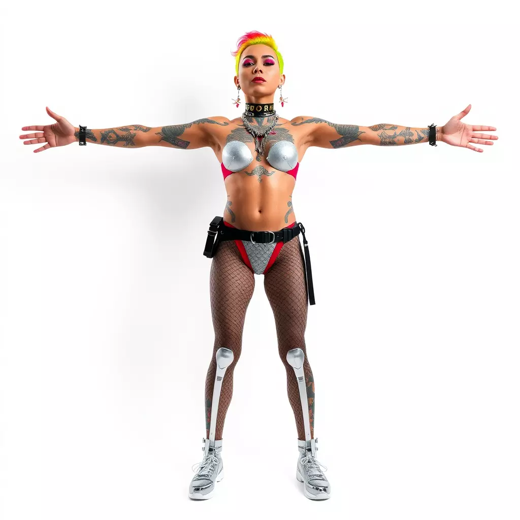 Cyberpunk Performer model pack Low-poly 3D model_2