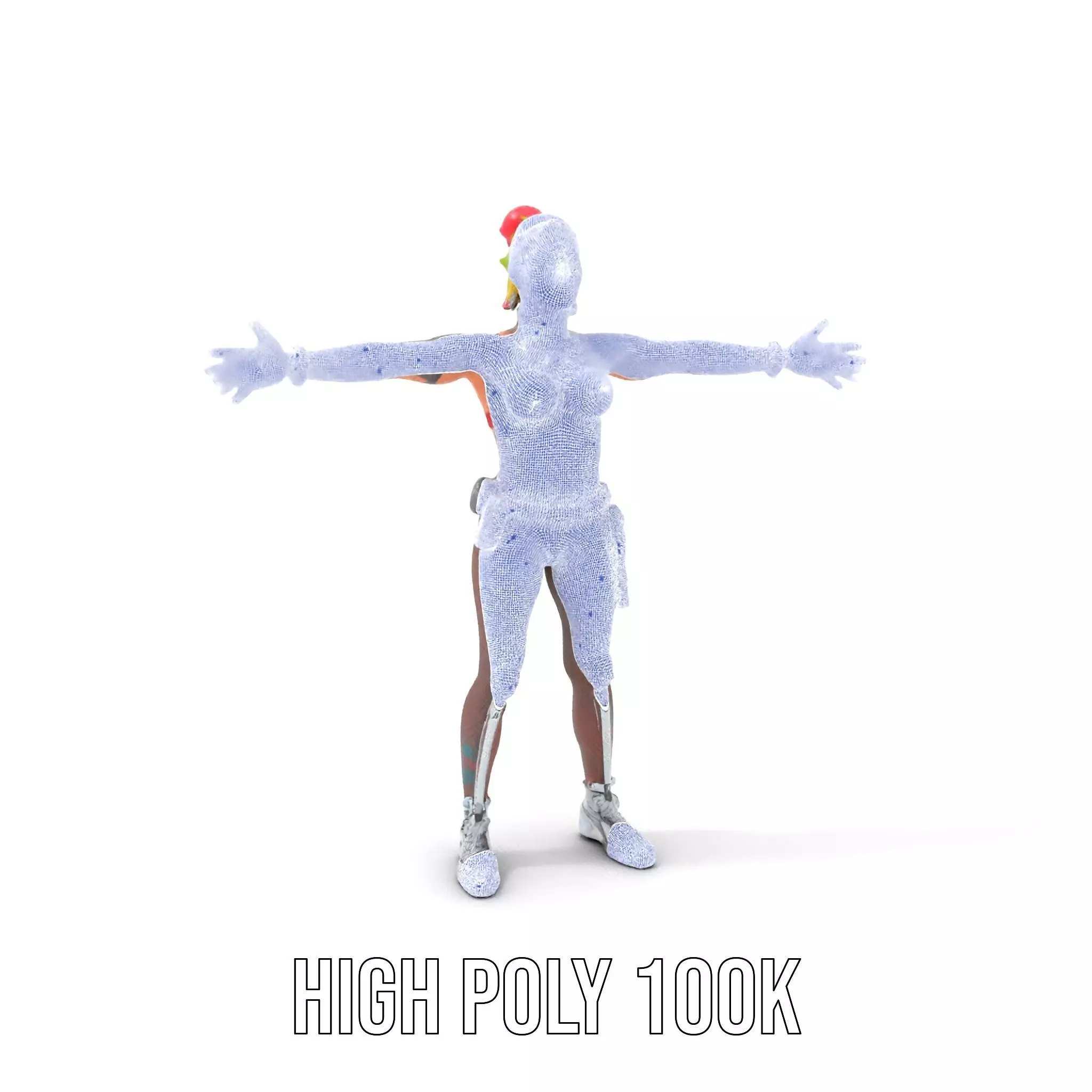 Cyberpunk Performer model pack Low-poly 3D model_4