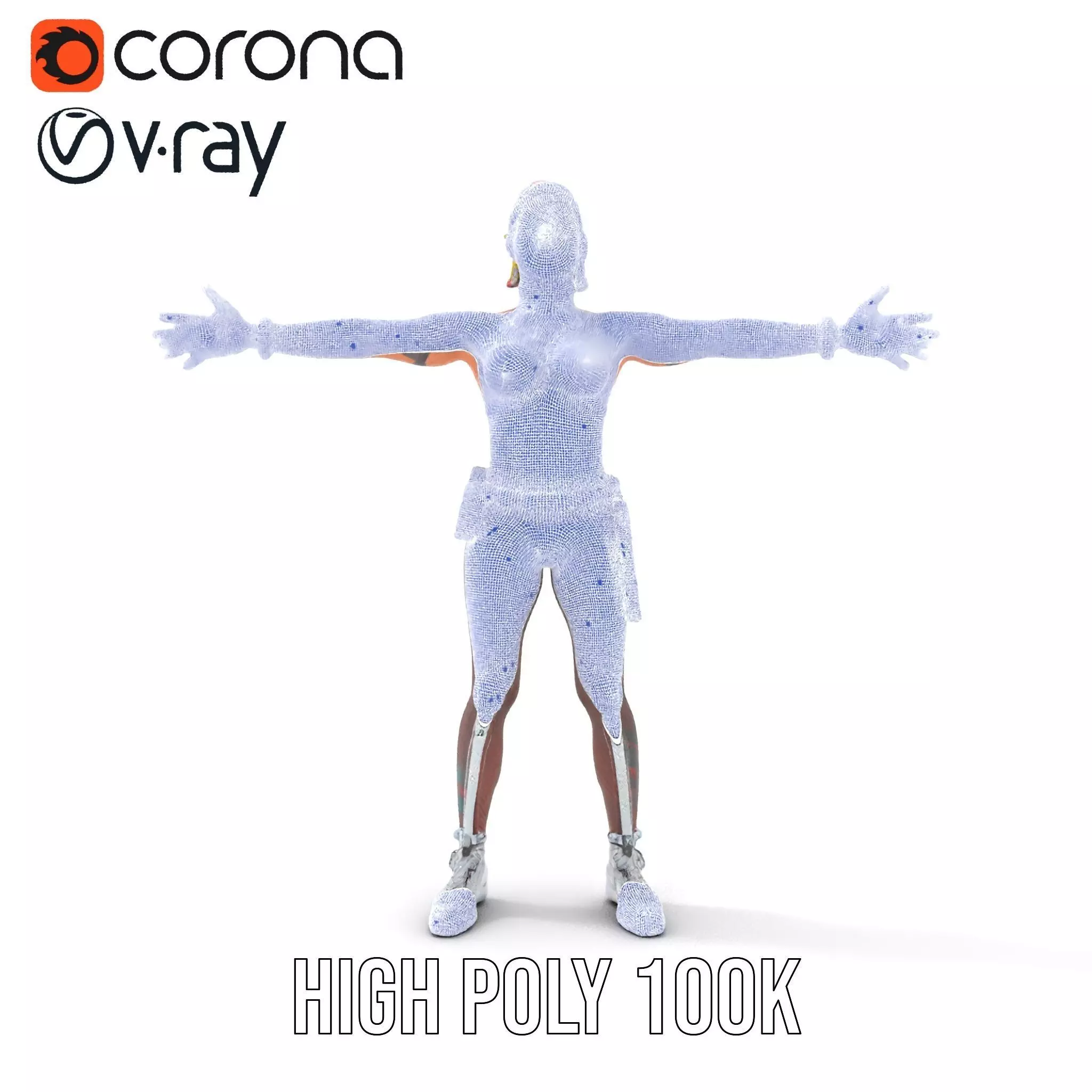 Cyberpunk Performer model pack Low-poly 3D model_34