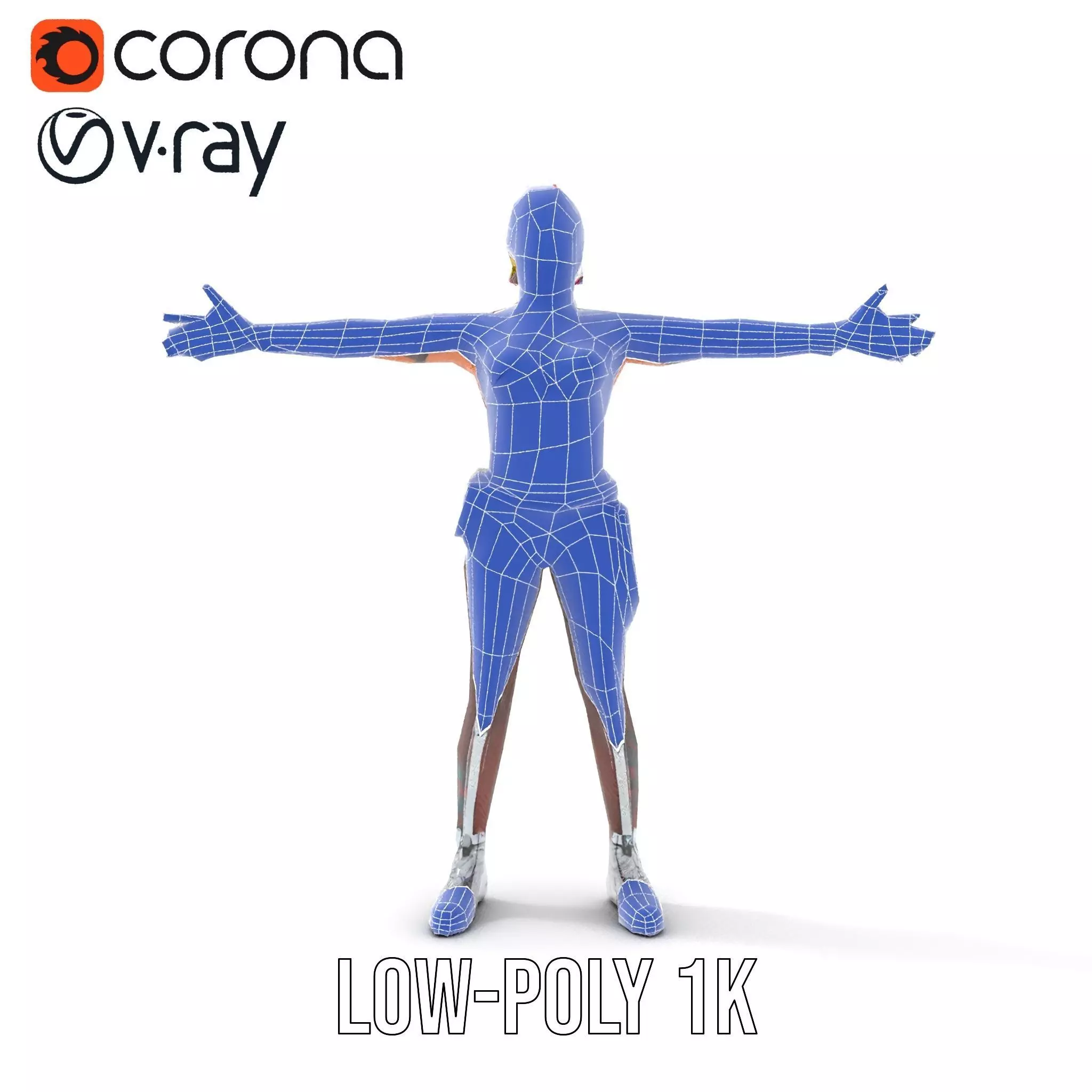 Cyberpunk Performer model pack Low-poly 3D model_28