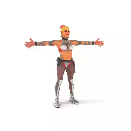 Cyberpunk Performer model pack Low-poly 3D model
