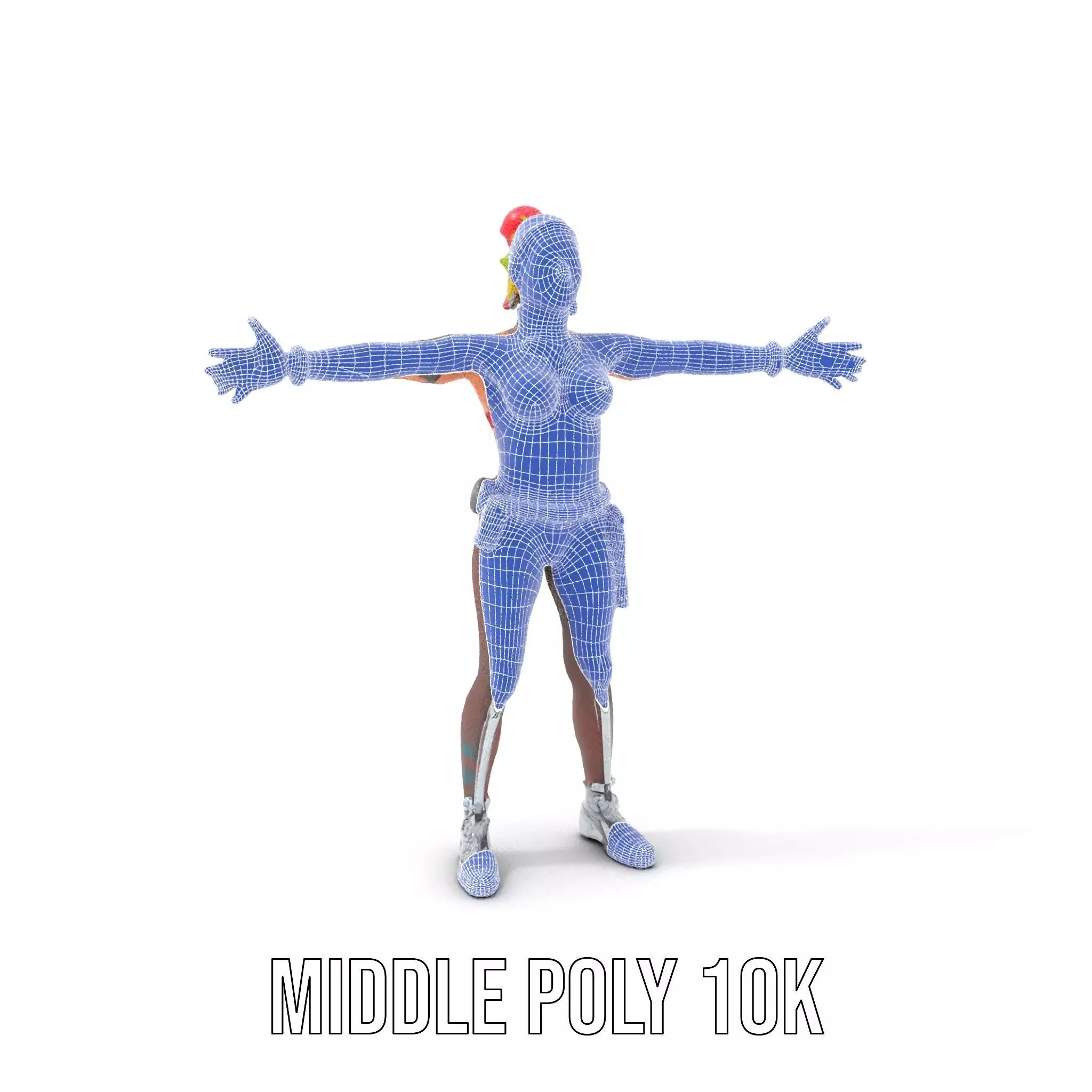 Cyberpunk Performer model pack Low-poly 3D model_13