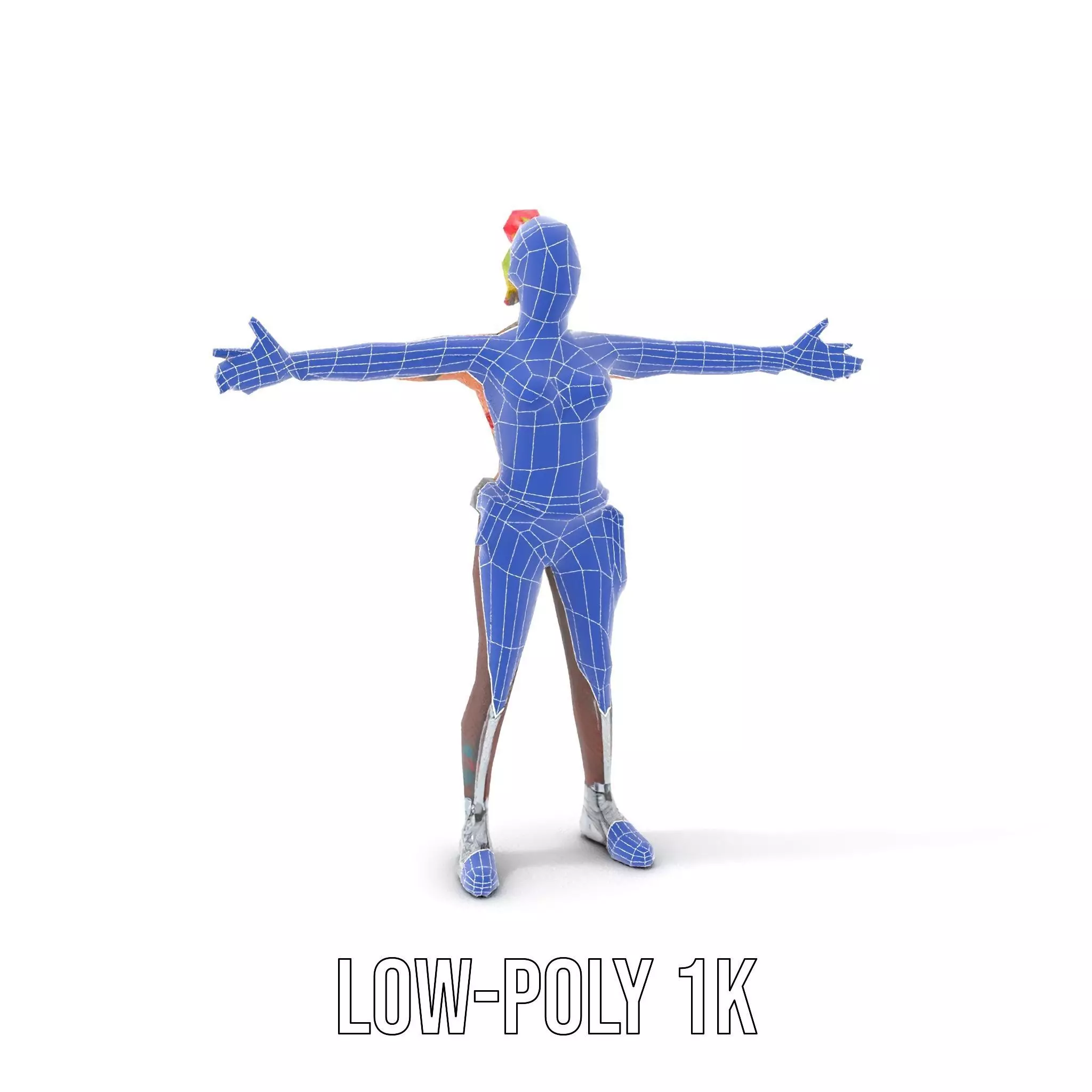 Cyberpunk Performer model pack Low-poly 3D model_26