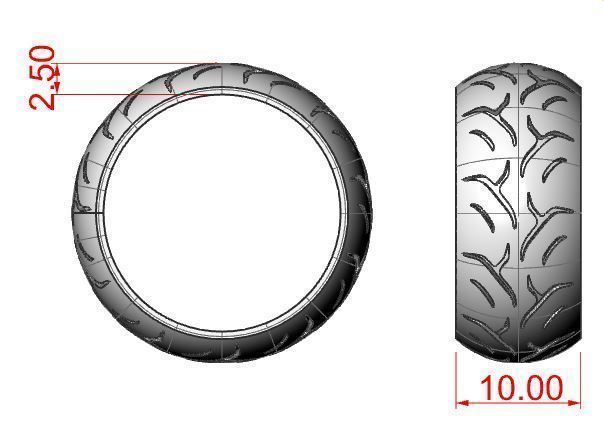 Ring Dunlop Sportmax many sizes 3D print model_3
