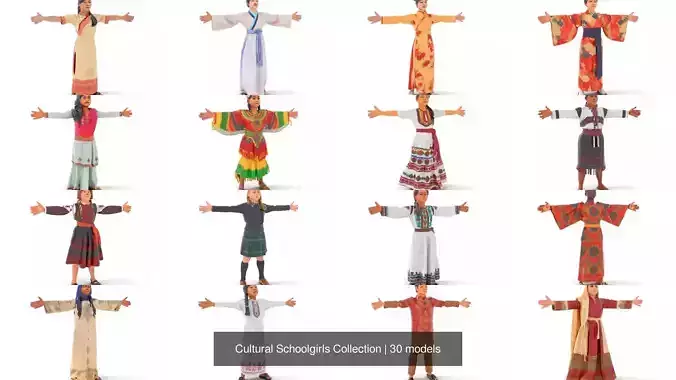 Cultural Schoolgirls Collection 