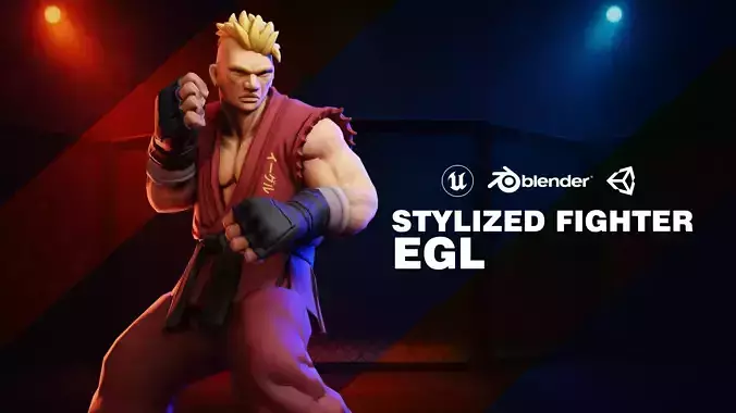Stylized Fighter Character - EGL