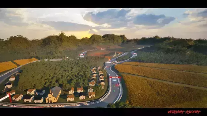 Verdant Ascent Rally - Realistic Race Track Environment