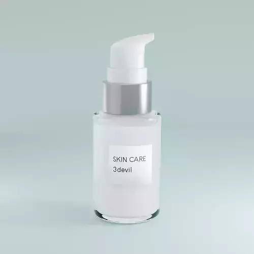 Cosmetic Pump Bottle 3D Model Low-poly 3D model