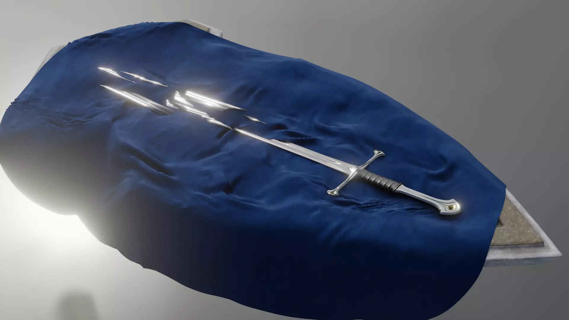 High quality Narsil sword 3D model_2