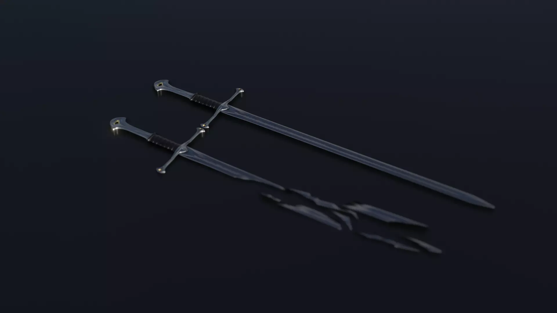 High quality Narsil sword 3D model_0