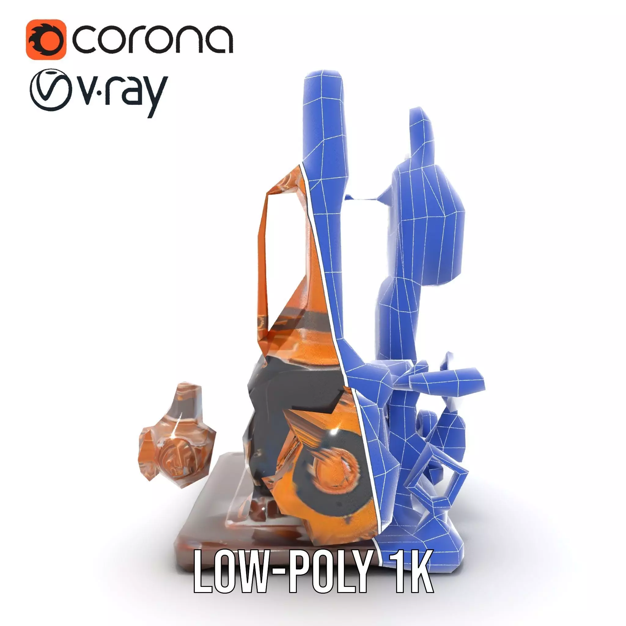 Steampunk Clockwork Brass model pack Low-poly 3D model_31