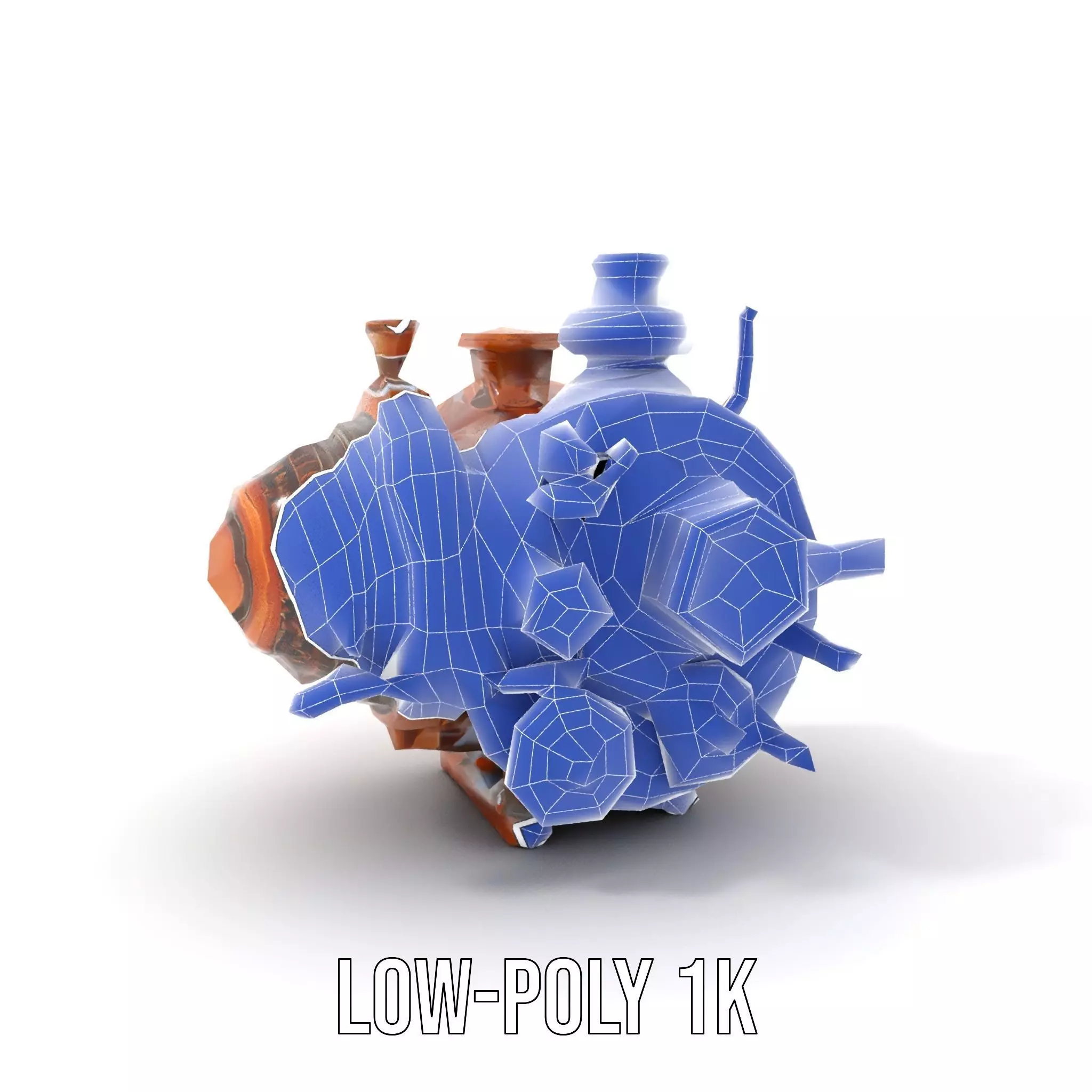 Antique Brass Gadget model pack Low-poly 3D model_25