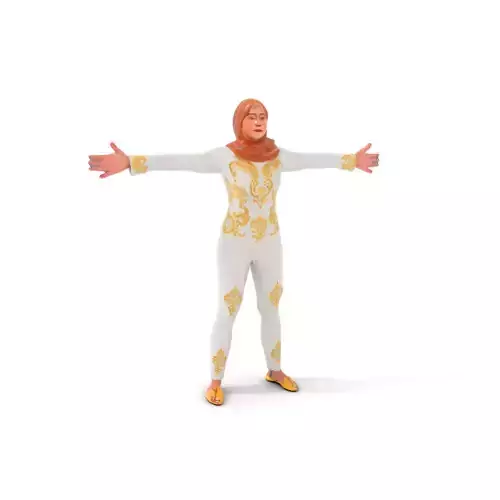 Golden Embroidered Bodysuit model pack