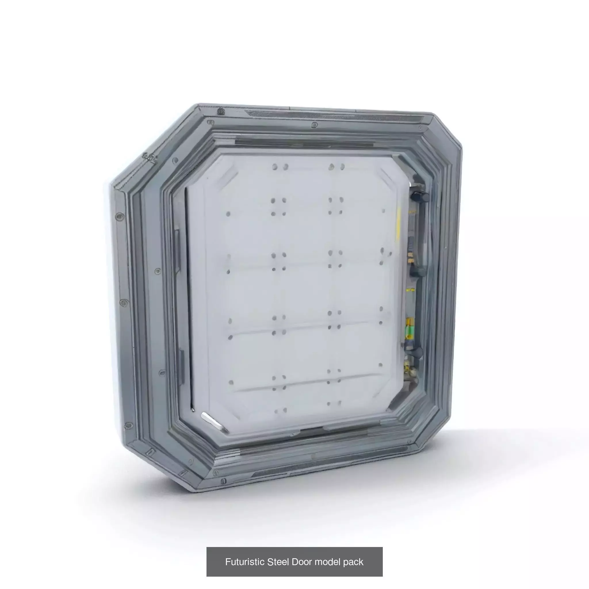 Futuristic Spaceship Walls Pack 3D Model Collection_46