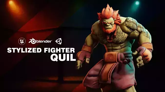 Stylized Fighter Character - QUIL