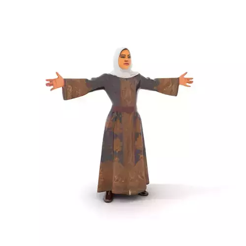 Elegant Kaftan Wearable model pack