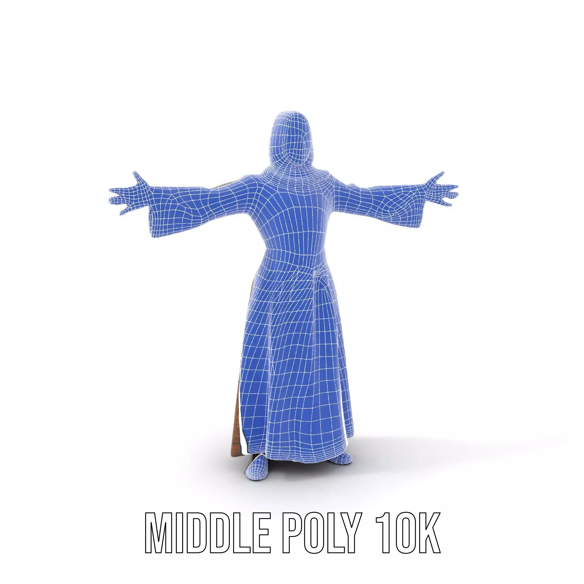 Elegant Kaftan Wearable model pack Low-poly 3D model_24